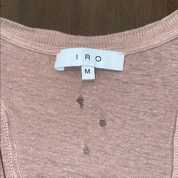 Iro Doris Linen Tank in Pink Sand - Picture 3 of 4